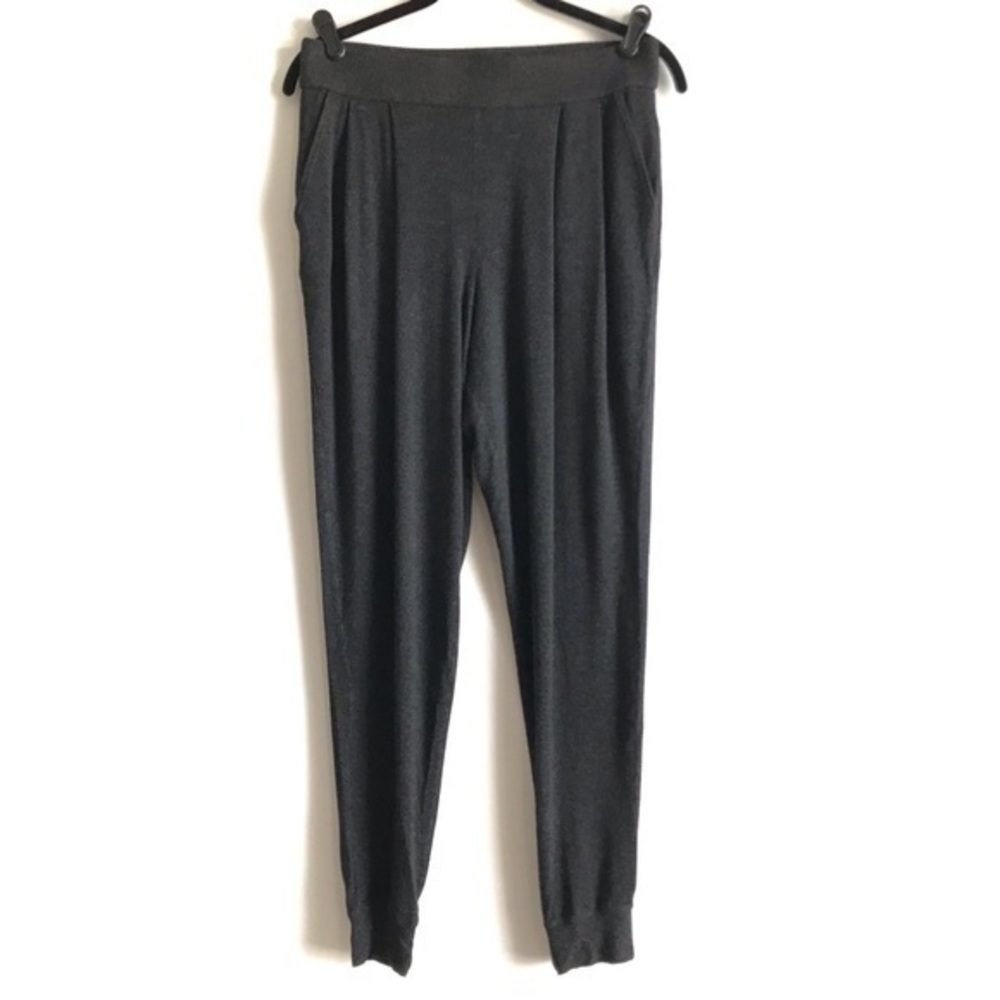 Eileen Fisher Charcoal Pleated Slouchy Ankle Pants Size Extra Small xs
